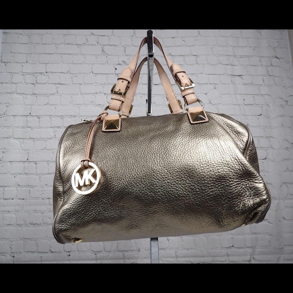 Michael Kors Gold Satchel - Picture 4 of 9